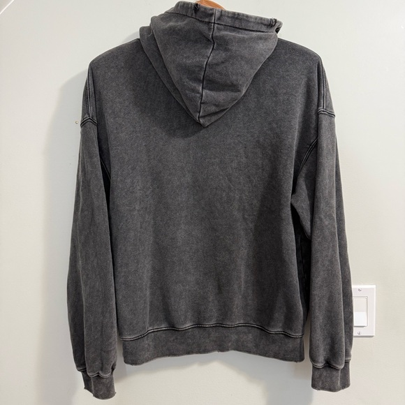 Anine Bing Harvey Sweatshirt Washed Black - Picture 7 of 15